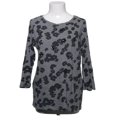 Långärmad t-shirt (Grå, Svart) från ESPRIT Organic Bomull, Viskos