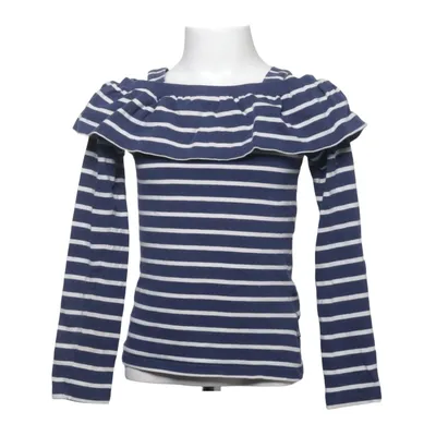 Top (Blue, White) from Polarn O. Pyret Elastane, Organic cotton