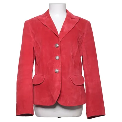 Läderkavaj (Röd) från Taifun Collection Skinn, Polyester