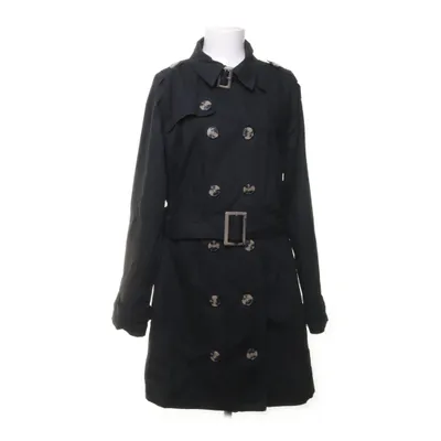 Trenchcoat (Zwart) van Janina Katoen, Polyester