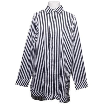 Robe chemise (Noir, Blanc) de Hugo Boss Coton, Élasthane, Polyamide