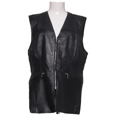 Lederweste (Schwarz) von SAKI Leather Acetat, Leder
