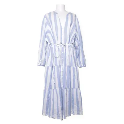 Maxi jurk (Blauw, Wit) van H&M Linnen, Katoen