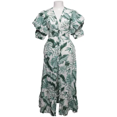 Maxi dress (Green, Multicolored) from Johanna Ortiz x H&M Linen, Viscose, Cotton