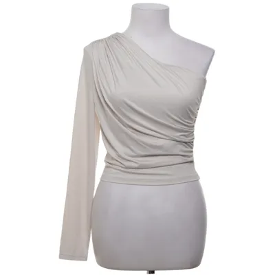 Topp (Vit, Beige) från H&M Modern Classic Polyester, Elastan