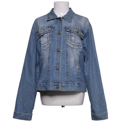 Veste en jean (Bleu) de Mas Fashion Coton, Élasthane, Polyester
