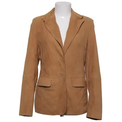 Blazer en cuir (Beige) de Amoress Polyester, Daim