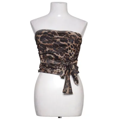 Tubtopp (Brun, Svart) från Boohoo Elastan, Polyester