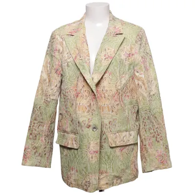 Blazer (Vert, Multicolore) de B'Chic Coton, Élasthane, Polyester