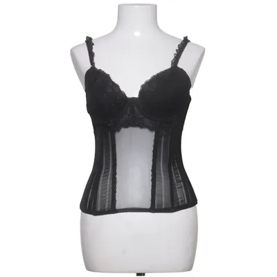 Bustier (Svart) från Cottelli Collection Elastan, Polyamid, Viskos