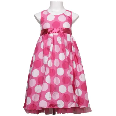 Dress (Pink, White) from Kids by Lindex Polyamide, Polyester