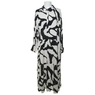 Maxi jurk (Beige, Zwart) van H&M Viscose