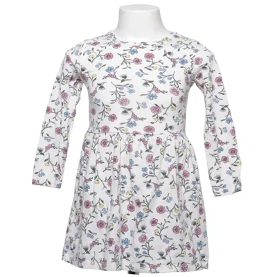 Dress (White, Multicolored) from H&M Cotton, Elastane