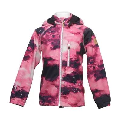 Outdoorjakke (Pink, Sort, Flerfarvet) fra Reima Elastan, Polyester, Polyurethan