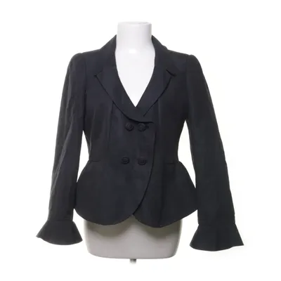 Blazer (Black) from Armani Collezioni Cotton, Polyester, Silk