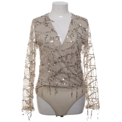 Romper (Beige, Zilver) van Bisou's Project Katoen, Elastaan