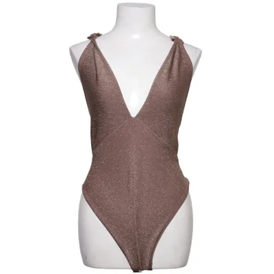 Baddräkt (Brun) från River Island Elastan, Metallfiber, Polyamid, Polyester