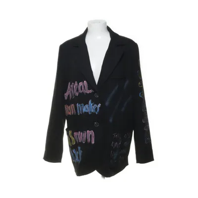 Blazer (Black, Multicolored) from Aikha Viscose, Polyester, Elastane