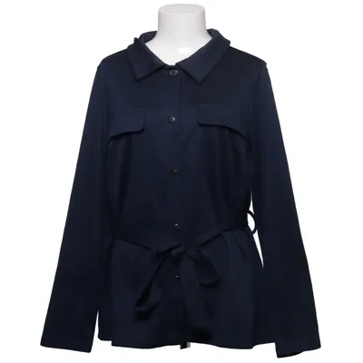 Överskjorta (Blå) från Happy Holly Elastan, Polyester, Viskos