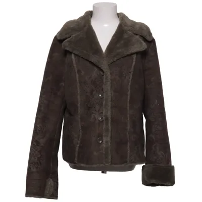 Shearlingjakke (Grøn) fra Olsen Akryl, Polyester