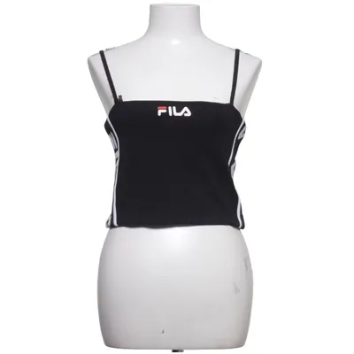 Crop top (Sort, Hvid) fra Fila Bomuld, Elastan