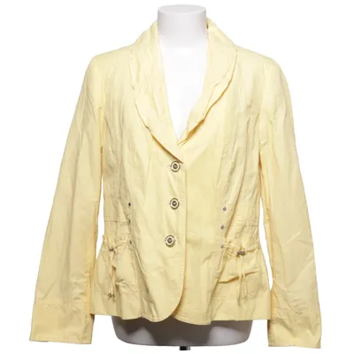 Blazer (Geel) van Canda Premium Katoen, Metallvezel, Polyamide