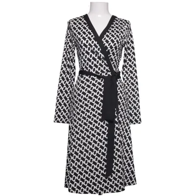 Robe portefeuille (Noir, Blanc) de By Swan Élasthane, Polyester, Viscose