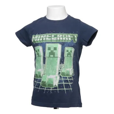 T-shirt (Blå, Grön, Vit) från Minecraft Bomull