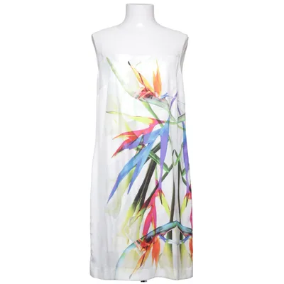 Dress (White, Multicolored) from Ana Alcazar Silk, Viscose