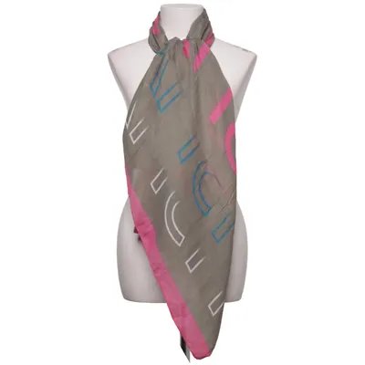 Sommerschal (Grau, Pink, Blau) von Samaya Polyester