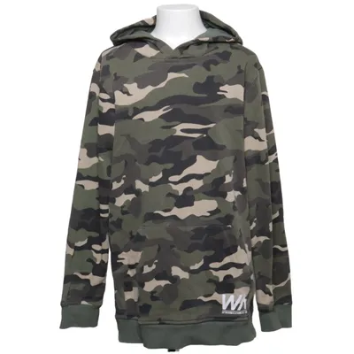 Huvtröja (Grön, Flerfärgad) från Warp Bomull, Polyester