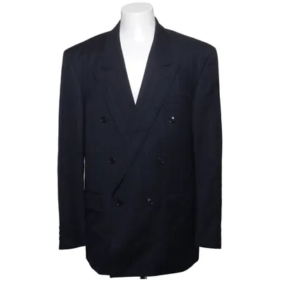 Kavaj (Blå) från Van Gils Viskos, Ull