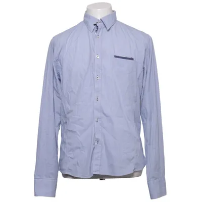 Shirt (Blauw, Wit) van Aragaza Katoen, Elastaan
