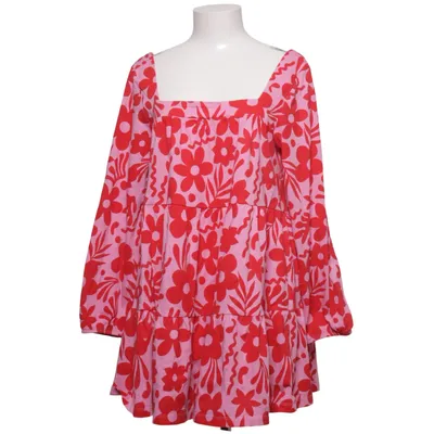 Dress (Pink, Red) from ASOS Design Cotton