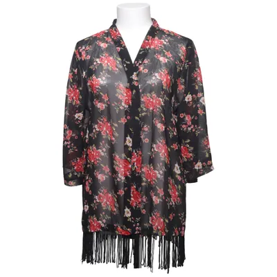 Kimono (Black, Red, Multicolored) from Mim Polyester