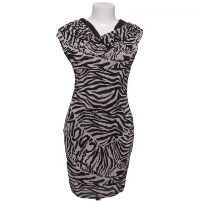 Jurk (Zwart, Beige) van Nikibiki Elastaan, Polyester