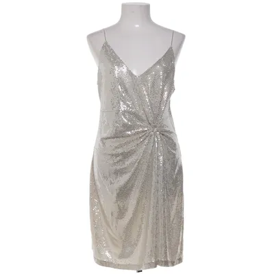 Cocktailjurk (Beige, Zilver) van H&M Elastaan, Polyamide, Polyester