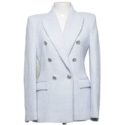 Kavaj (Blå, Vit) från Zara Bomull, Polyester
