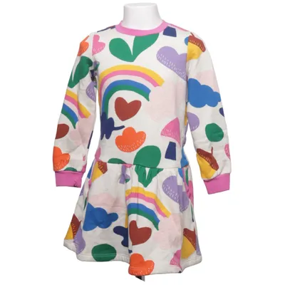 Kjole (Beige, Flerfarvet) fra Mini Boden Bomuld, Elastan, Polyester