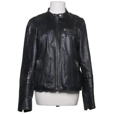 Leather jacket (Black) from Bruno Leather, Polyester