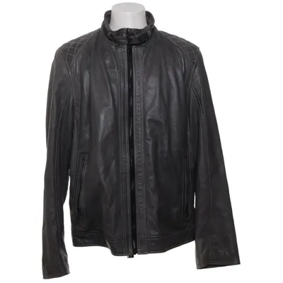 Läderjacka (593220-543) från Bugatti Bomull, Skinn, Polyester