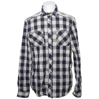 Chemise en flanelle (Bleu, Beige) de Buffalo David Bitton
