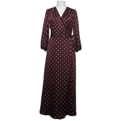 Wrap dress (Brown, White) from Neo Noir Elastane, Polyester