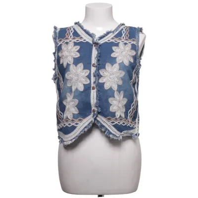 Jeansvest (Blå, Hvid) fra Tiramisu Bomuld, Polyester
