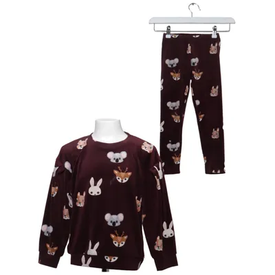 Mjukisset (Lila, Flerfärgad) från Lindex Kids Elastan, Polyester