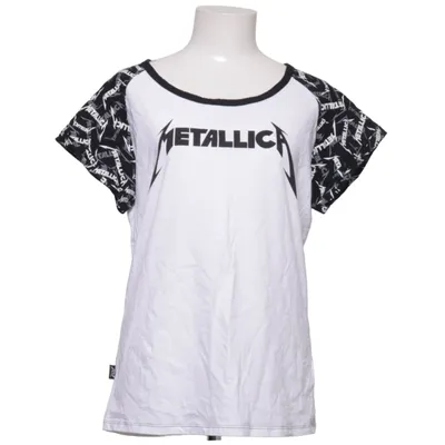 Baseball T-shirt (White, Black) from Metallica Cotton