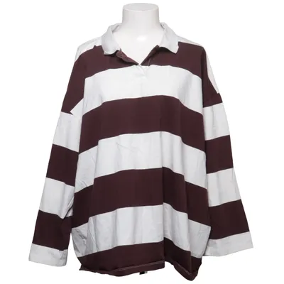 Rugbytröja (Vit, Brun) från Vero Moda Curve Ekologisk bomull