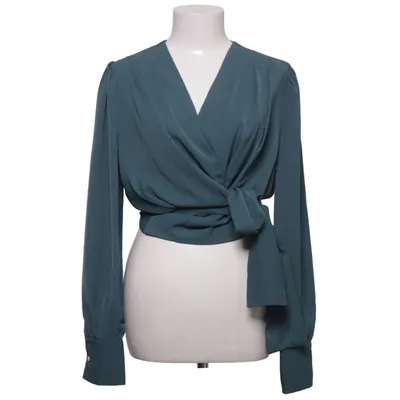 Slå-om bluse (Turkis) fra Kooiook Polyester