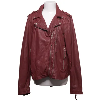 Veste de motard (Rouge) de Ricano Cuir, Polyester