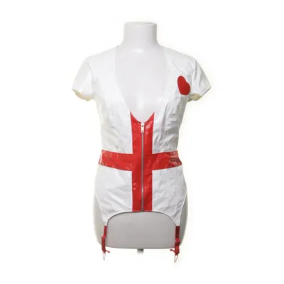 Feestkostuums (Wit, Rood) van Black Level Polyester, Polyurethaan